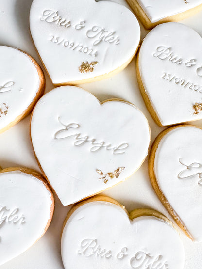 CUSTOM ENGAGEMENT/WEDDING SUGAR COOKIE PACK