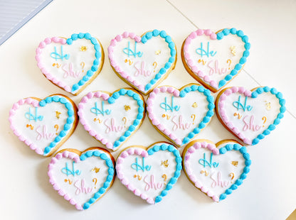GENDER REVEAL SUGAR COOKIES