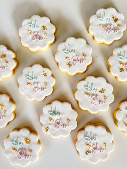 GENDER REVEAL SUGAR COOKIES