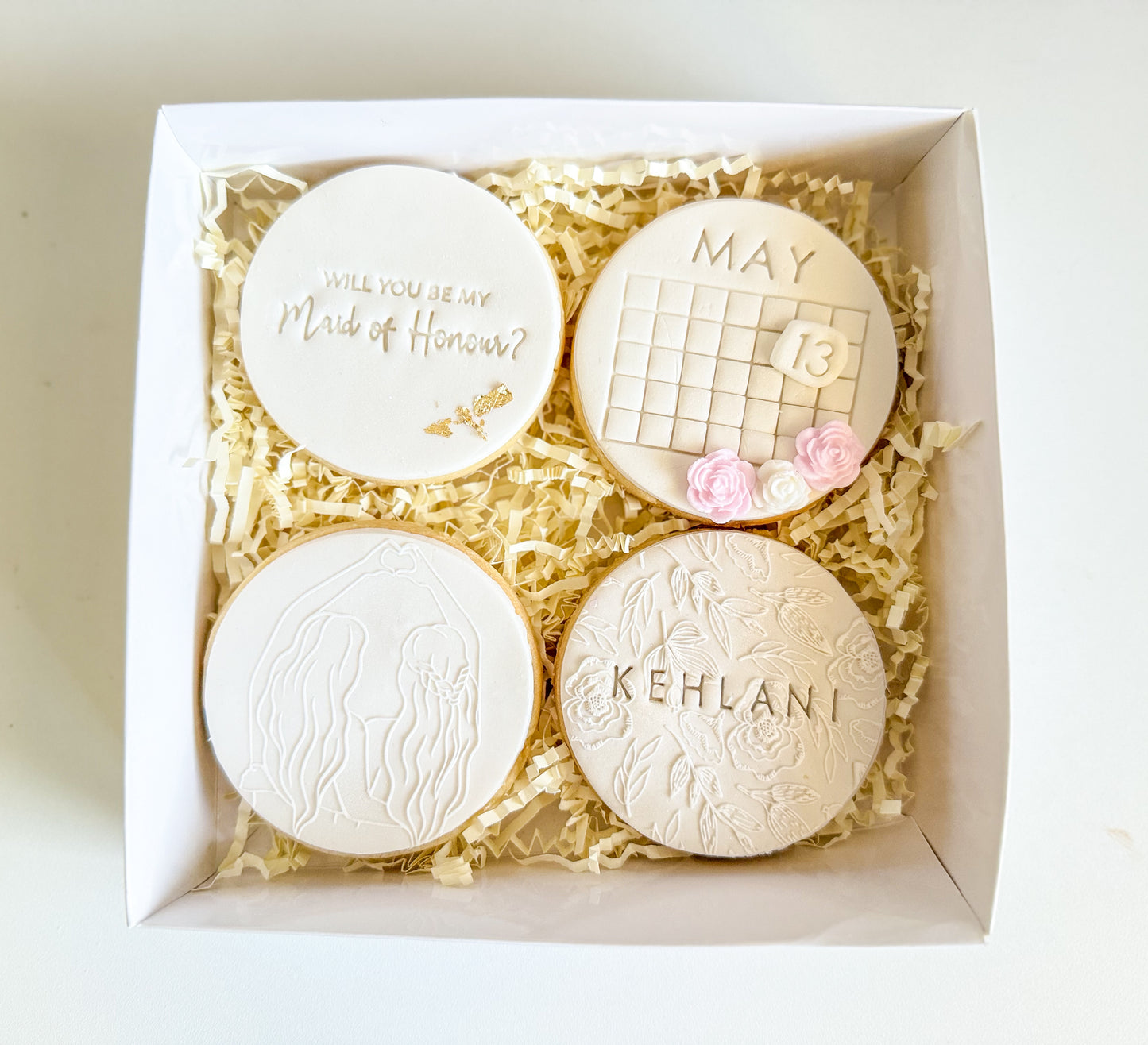 MOH & BRIDESMAIDS PROPOSAL SUGAR COOKIE PACKS