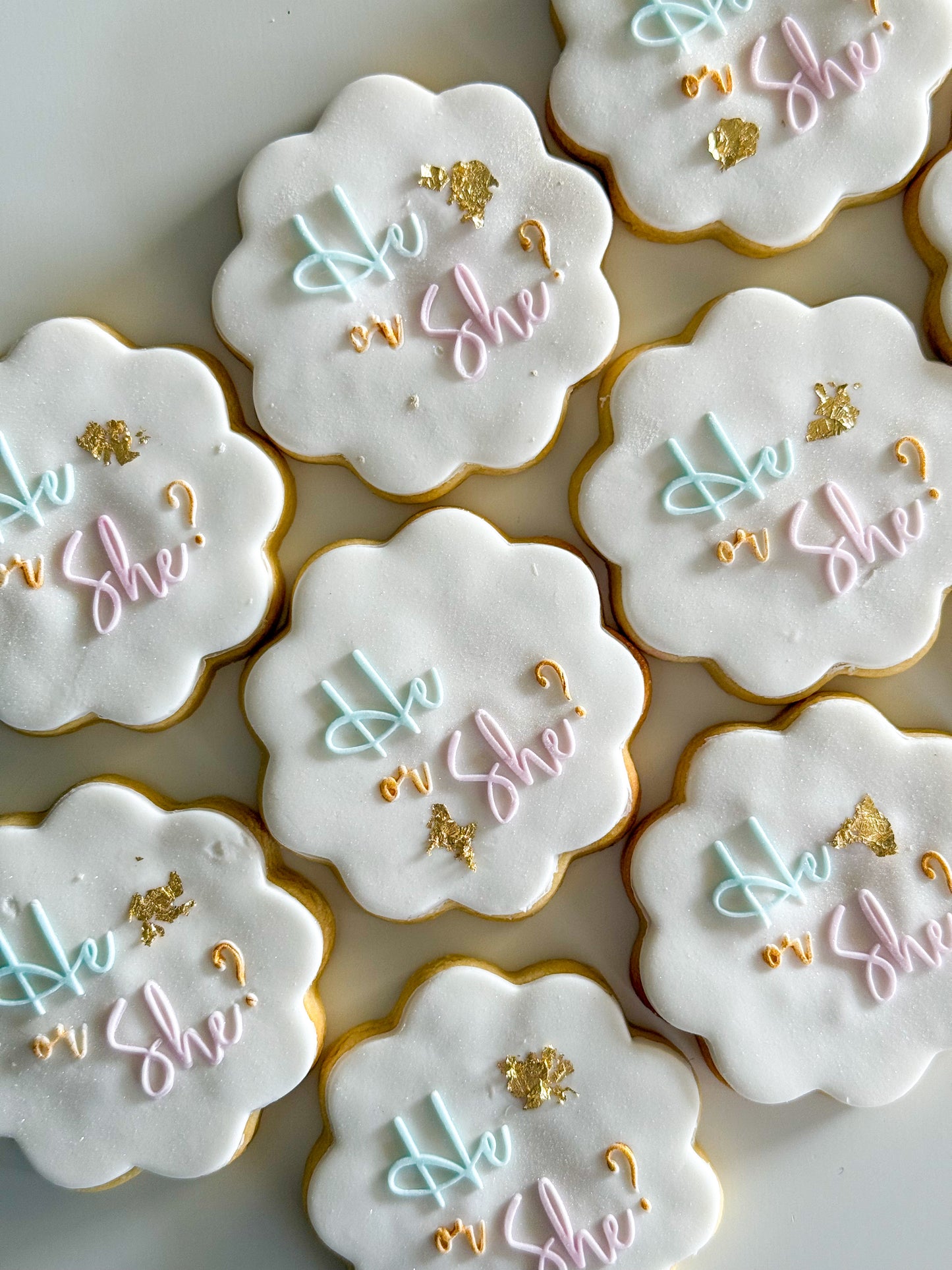 GENDER REVEAL SUGAR COOKIES